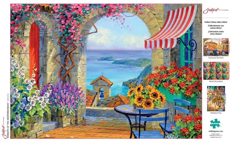 Buffalo Games - Mikki Senkarik - Warmth of The Mediterranean - 300 Piece Jigsaw Puzzle for Adults -Challenging Puzzle Perfect for Game Nights - Finished Size is 21.25 x 15.00 - Image 5