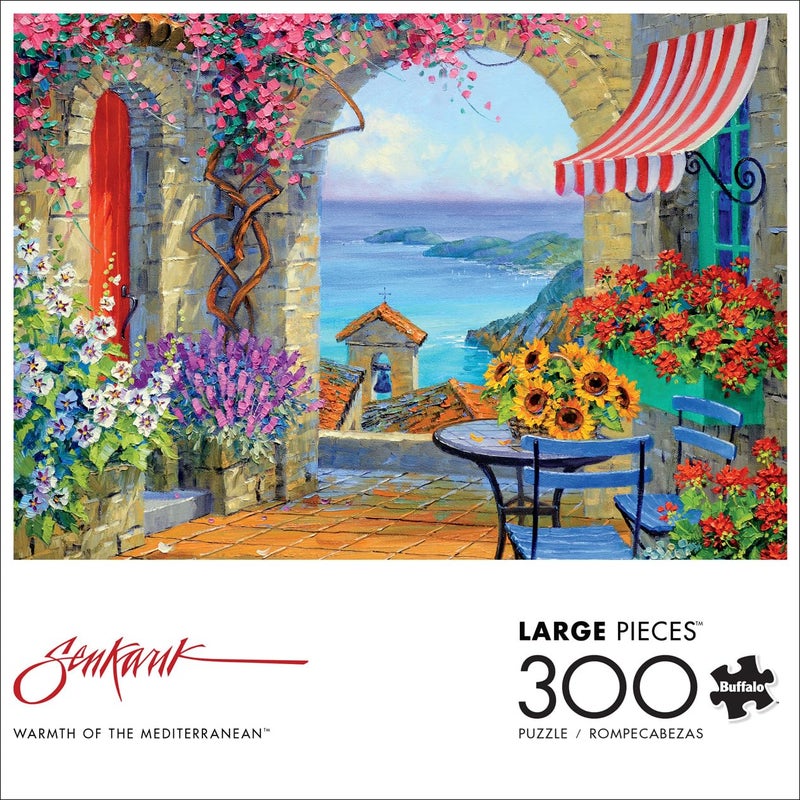 Buffalo Games - Mikki Senkarik - Warmth of The Mediterranean - 300 Piece Jigsaw Puzzle for Adults -Challenging Puzzle Perfect for Game Nights - Finished Size is 21.25 x 15.00 - Image 2