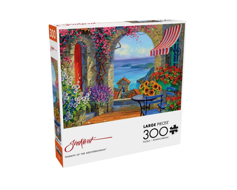 Buffalo Games - Mikki Senkarik - Warmth of The Mediterranean - 300 Piece Jigsaw Puzzle for Adults -Challenging Puzzle Perfect for Game Nights - Finished Size is 21.25 x 15.00 - Image 3