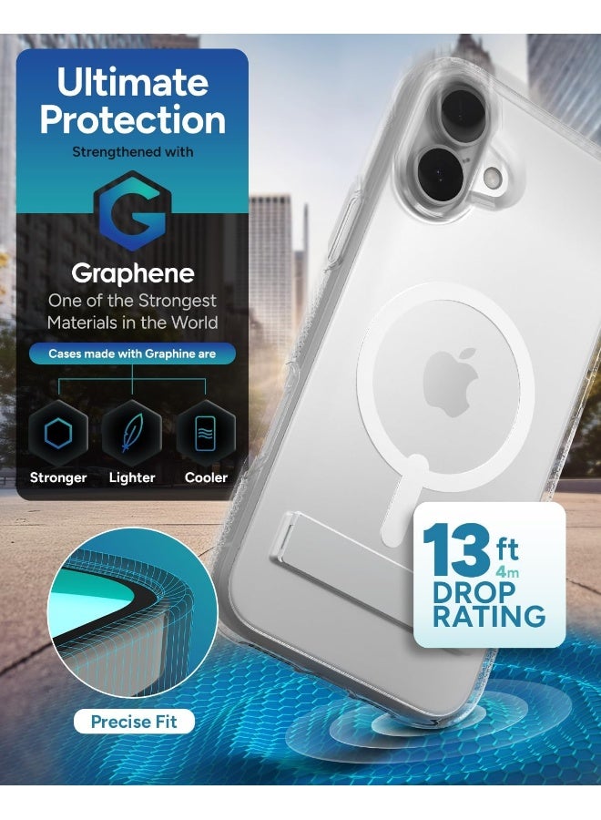 ZAGG Crystal Palace Snap Case with Kickstand for iPhone 16 Plus Clear - Image 4