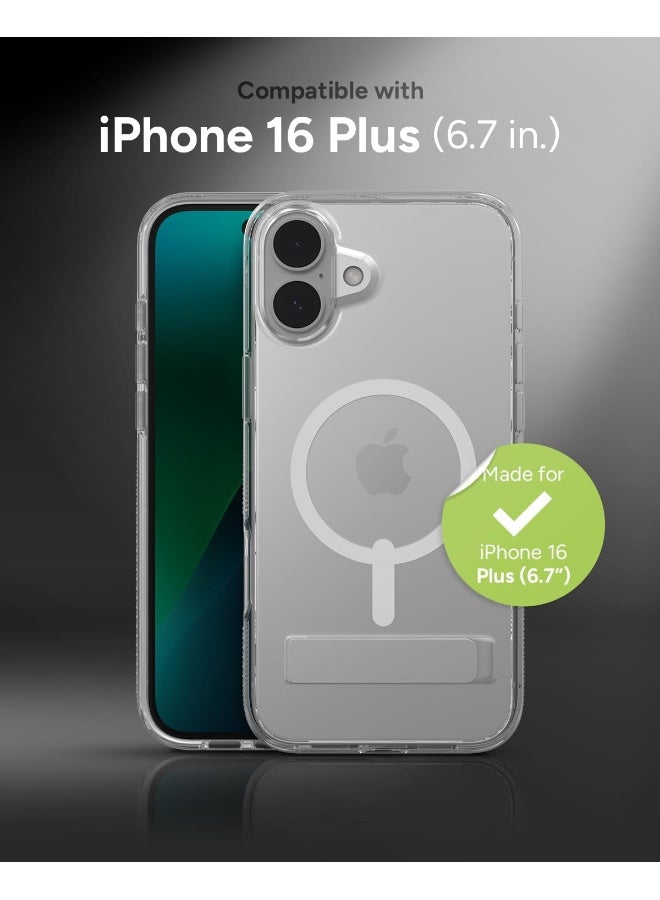 ZAGG Crystal Palace Snap Case with Kickstand for iPhone 16 Plus Clear - Image 2