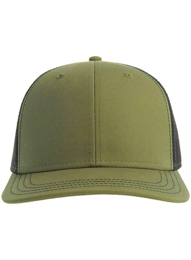 Artexia Snapback Trucker Hats - Mesh Trucker Hat High Crown Design - Blank Trucker Hat for Men and Women (Olive Green) - Image 2