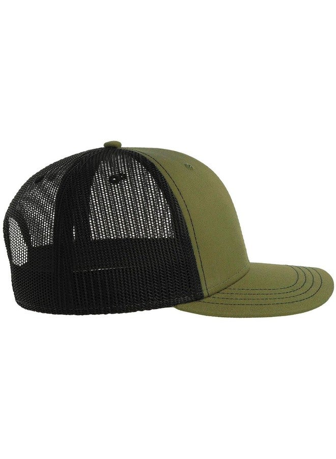 Artexia Snapback Trucker Hats - Mesh Trucker Hat High Crown Design - Blank Trucker Hat for Men and Women (Olive Green) - Image 5