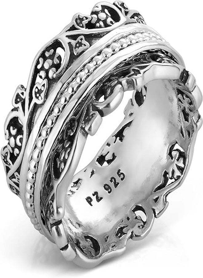 PZ Paz Creations .925 Sterling Silver Spinners Silver Spinners, Made in Israel (8) - Image 1