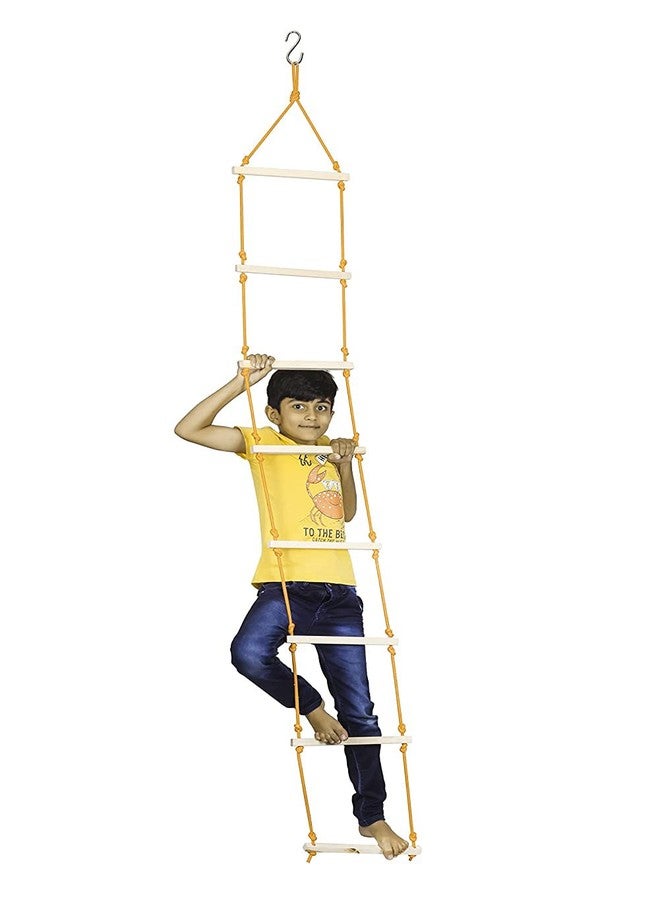 Sprointal® Rope Ladder for Kids | Climbing Ladder for Kids | Wooden Ladder for Kids for Physical Activity | Indoor Outdoor Games for Kids, Kid Ladder for 3 to 10 Years - Image 2