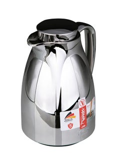 Valk Vacuum Flask with Double Wall Glass (300ml) | Wide Mouth with Anti-Leakage Cap Double Walled Travel Mug | Liter Chrome Color, 04-370  - Image 3