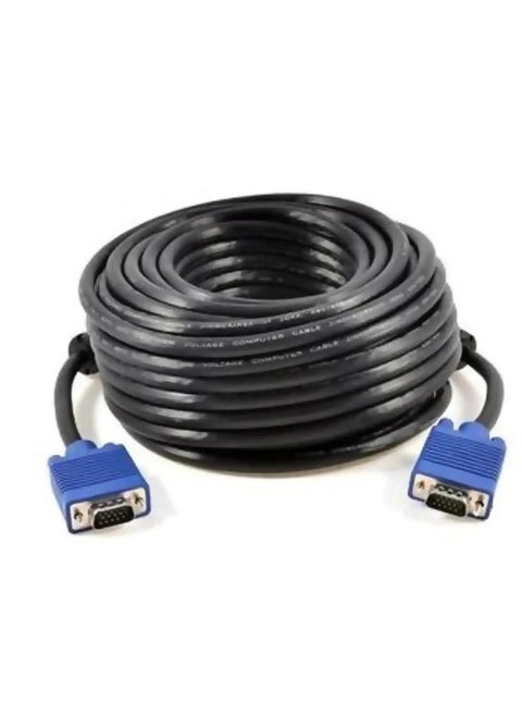 15-pin VGA male to female connector cable for compatible displays (15 meters)