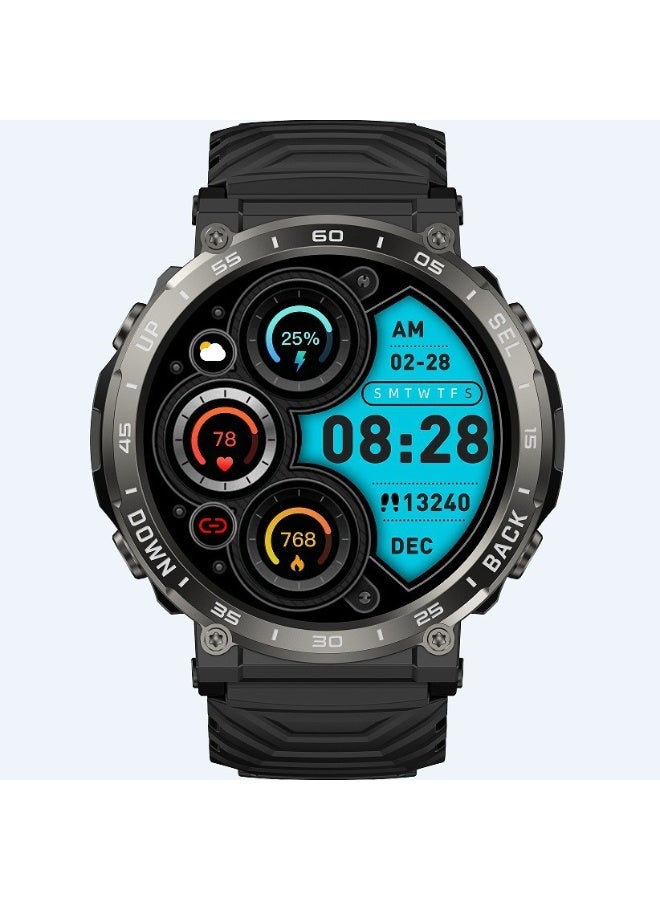 1.52-inch Smartwatch with Bluetooth Call, IP68 Waterproof, Real-time Heart Rate & Multi-Sport Modes - Image 2