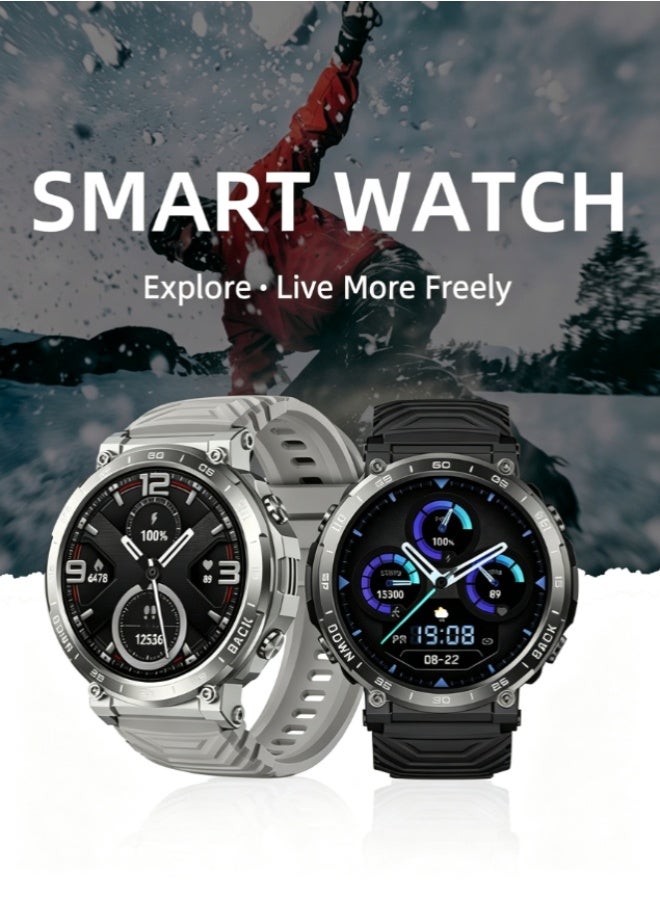 1.52-inch Smartwatch with Bluetooth Call, IP68 Waterproof, Real-time Heart Rate & Multi-Sport Modes - Image 5