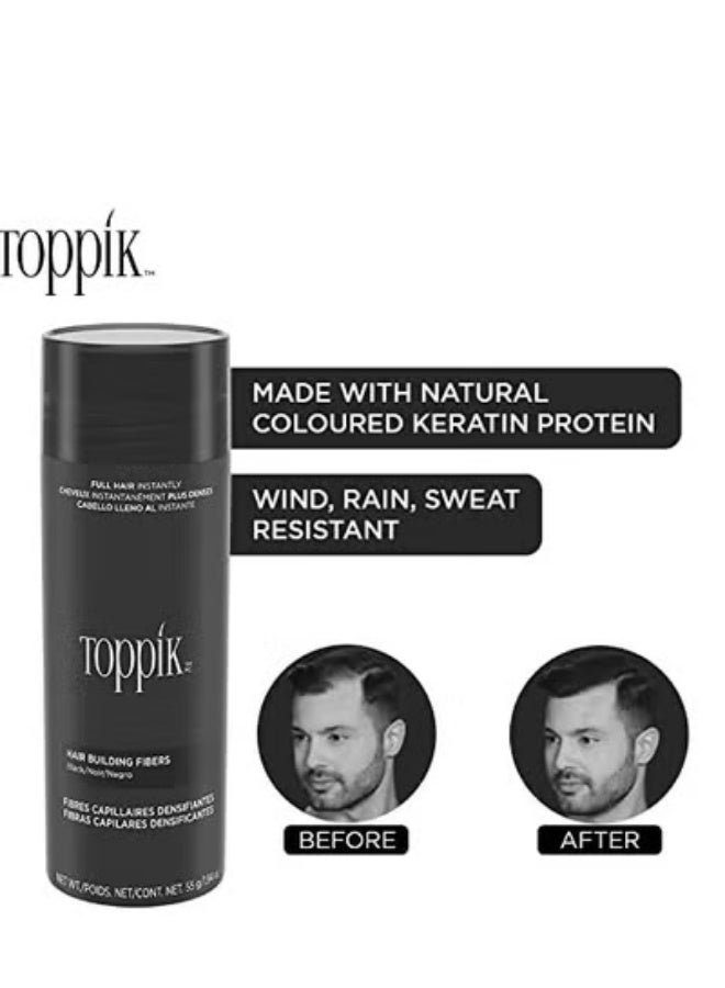 Toppik Hair Building Fibers Black 27.5G  (May vary package) - Image 2