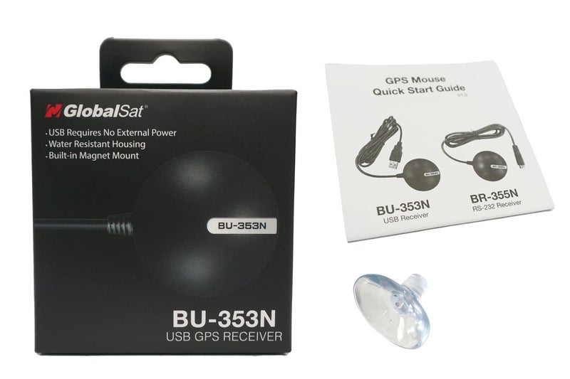GlobalSat جهاز استقبال GPS USB من GlobalSat BU-353N، أسود - Image 3