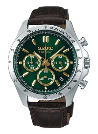 Chronograph Green Dial Leather Strap Men's Watch SBTR017 - pzsku/ZB13EB0F8ABAC89DFA8D1Z/45/1746186240/a454a5fc-4216-43f0-90cd-33a64b97c7fb