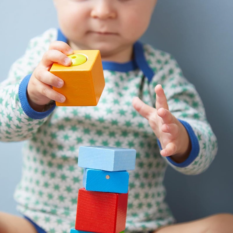 HABA Fun with Sounds Wooden Discovery Blocks with Acoustic Sounds (Made in Germany) - Image 3