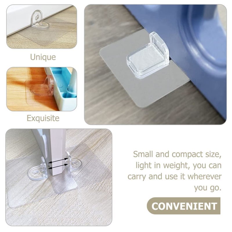 MOSHTU Drill-Free Nailing Adhesive Shelf Support Nails Instead of Brackets, L Shaped for Shelf Cupboard, Cabinet Bracket Supports Home & Kitchen Racks Sticky Hooks (Pack of 4) - Image 4