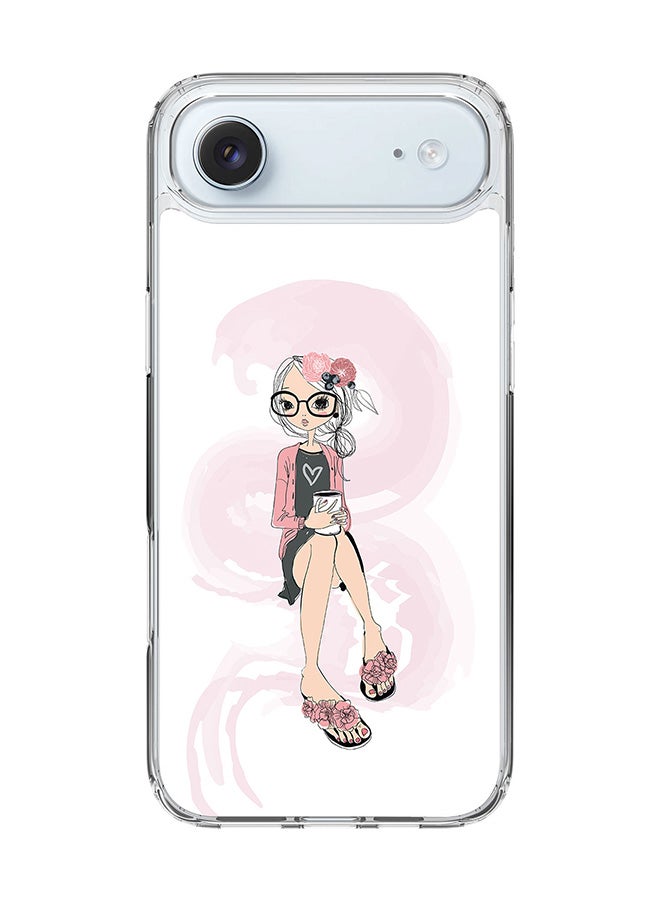 Stylizedd Classic Clear MagSafe Case for iPhone 17 Air , Hybrid Soft Case Flexible Edges Anti Drop TPU PC Gel Thin Transparent Cover [ Designed for iPhone 17 Air ] - Nerdy Cute
