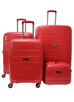 ROWER Luggage Set  Travelling Hard Shell  Expandable Suitcase With Spinner Wheels & TSA 3 Digit Number Lock Set of 4 Trolley Bags  (20/24/28/14 Inches)  - Image 1