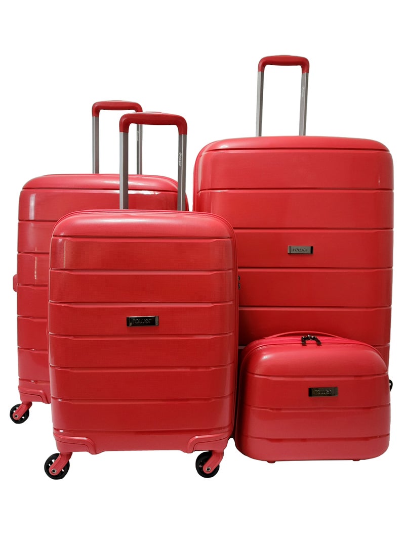 ROWER - Luggage Set  Travelling Hard Shell  Expandable Suitcase With Spinner Wheels & TSA 3 Digit Number Lock Set of 4 Trolley Bags  (20/24/28/14 Inches) - Image 1
