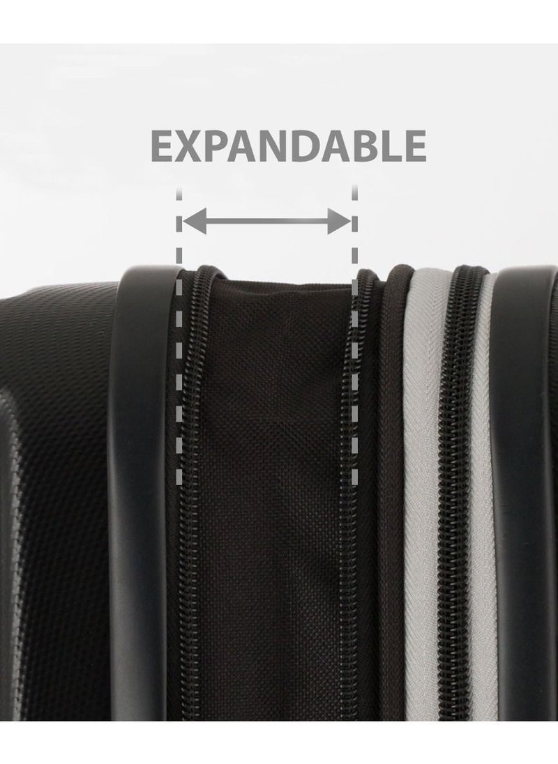 ROWER - Luggage Set  Travelling Hard Shell  Expandable Suitcase With Spinner Wheels & TSA 3 Digit Number Lock Set of 4 Trolley Bags  (20/24/28/14 Inches) - Image 1