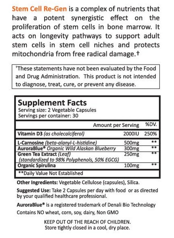 CYTOLYFE - CYTOLYFE Stem Cell-Regen/synergistic Blend for Immune System & Bone Marrow Support / 60 Capsules - Image 1