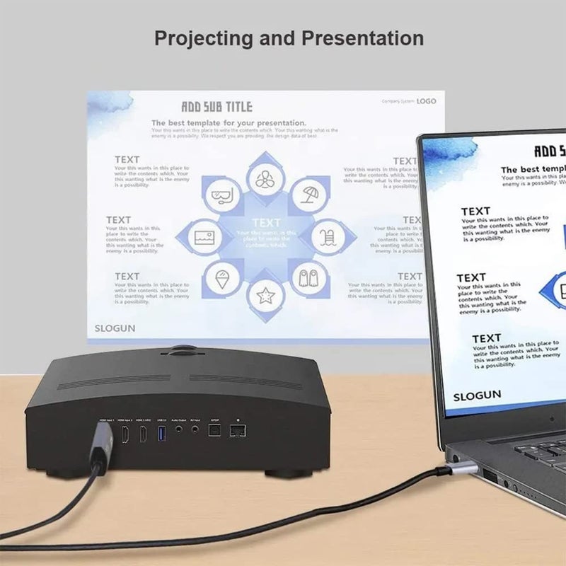 Tobo USB C to HDMI Cable Adapter,HDMI to USB Type C Cable 6.6 ft 4K Display & Charging for MacBook Pro/iPad Pro/Chrombook/Laptop/Phones to TV/Monitor/Projector.,Black - Image 4