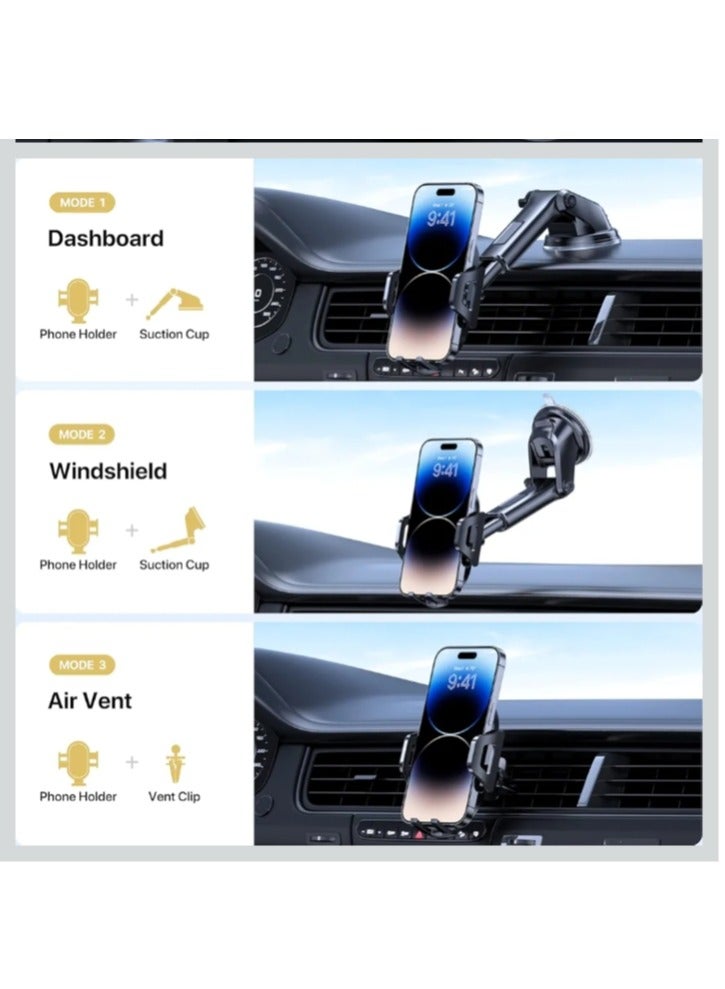 Shopping Point Car Phone Holder, Mobile Holder For Car Long Arm Phone Holder Car for Dashboard Windshield Air Vent【Heat-Resistant Strong Suction Cup】Car Mobile Holder Compatible with All Smartphones - Image 5