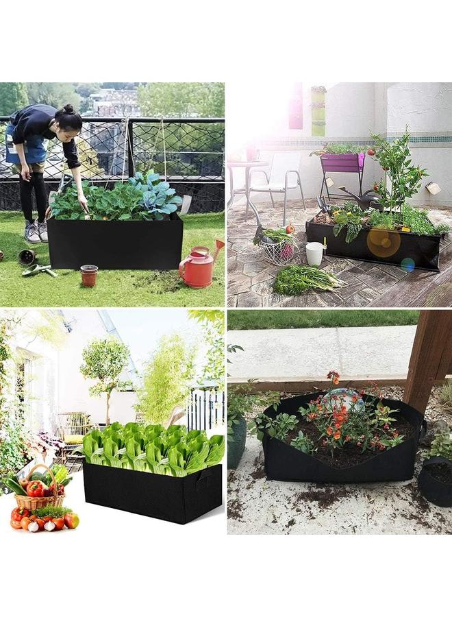 سرير حدائق مرتفع من القماش، أكياس زراعة للنباتات والخضروات، أكياس زراعة مربعة من الأقمشة غير المنسوجة، أكياس زراعة ذات تهوية، أصص للزرع - Image 5