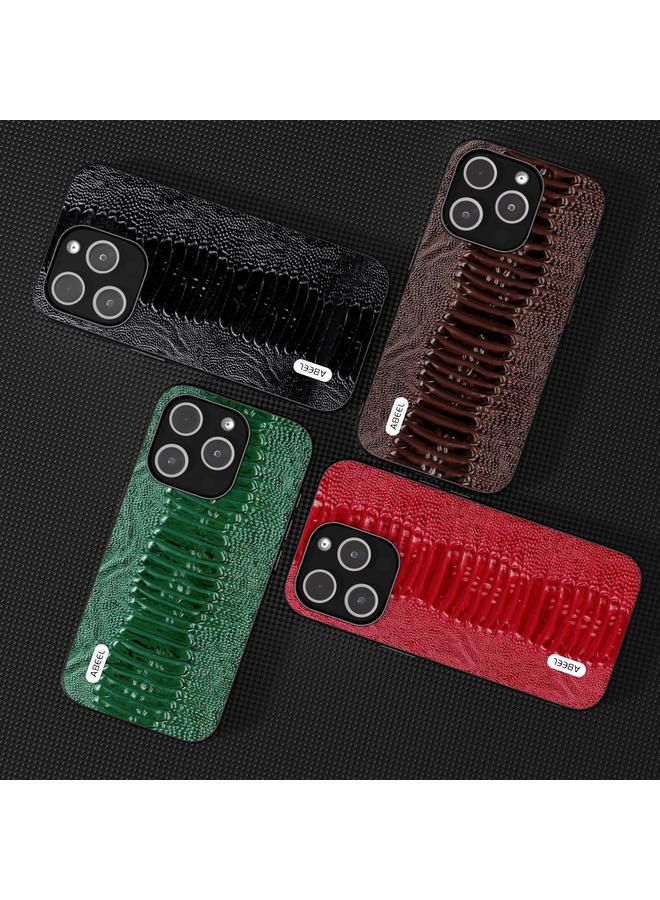 S-TOP Case For iPhone 14 Pro Max ABEEL Genuine Leather Weilai Series Phone Case - Image 5