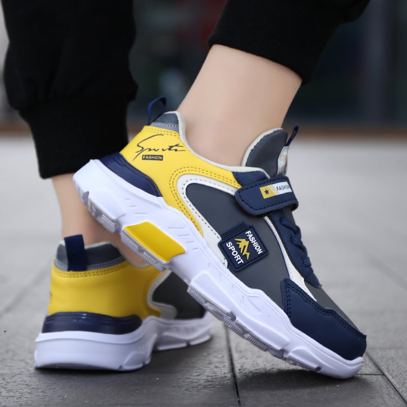 Boys' Sneaker 2022 Autumn Children'S Shoes Leather Light Children'S Shoes Large Children'S Spring Running Shoes For Boys - Image 5