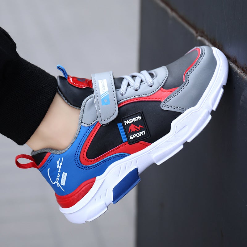 Boys' Sneaker 2022 Autumn Children'S Shoes Leather Light Children'S Shoes Large Children'S Spring Running Shoes For Boys - Image 4