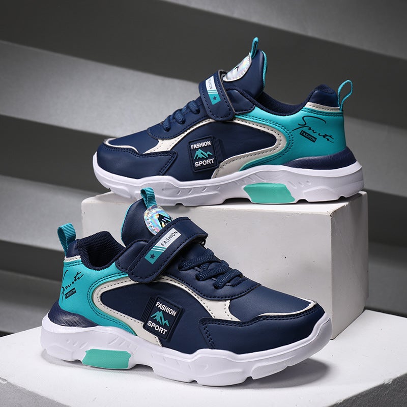Boys' Sneaker 2022 Autumn Children'S Shoes Leather Light Children'S Shoes Large Children'S Spring Running Shoes For Boys - Image 2