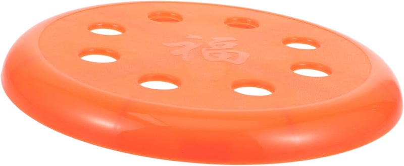 Round Plastic Stool Seat Replacement Cover 8-Hole Design Sturdy and Easy to Clean for Home and Restaurant Use - Image 1