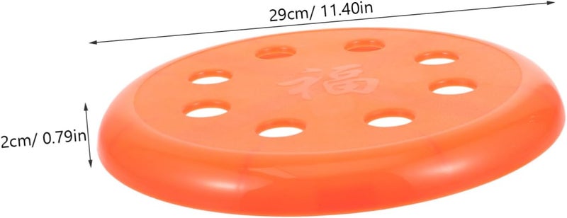 Round Plastic Stool Seat Replacement Cover 8-Hole Design Sturdy and Easy to Clean for Home and Restaurant Use - Image 3