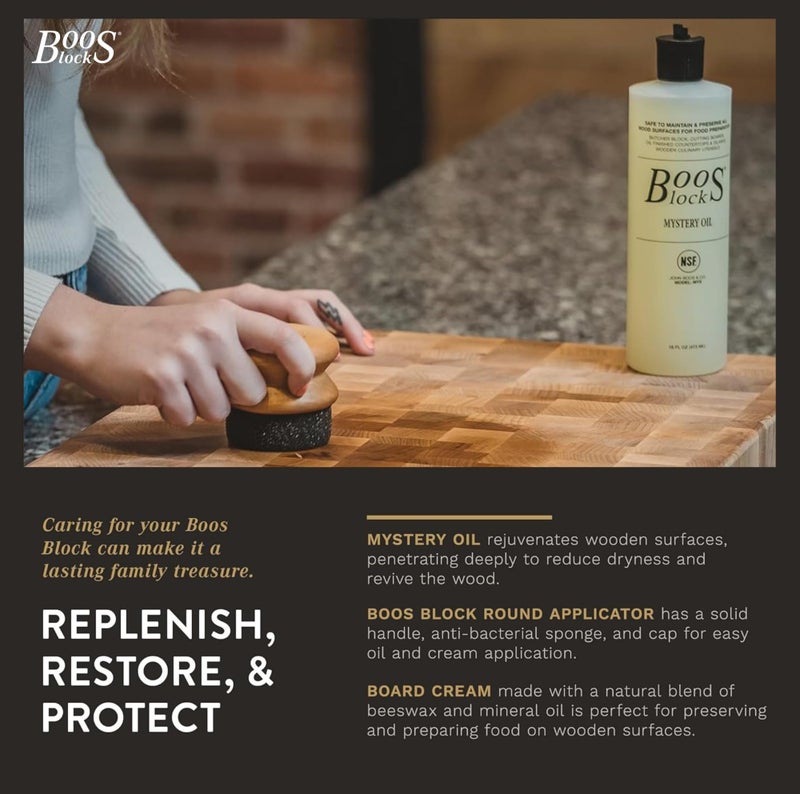 Boos Block John Boos MYSB Mystery Butcher Block Oil, 16 Ounce Bottle - Image 5