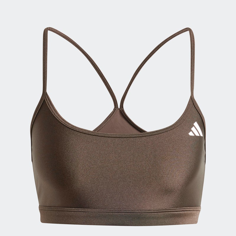 Adidas Aeroreact Training Light-Support Shiny Bra - Image 3