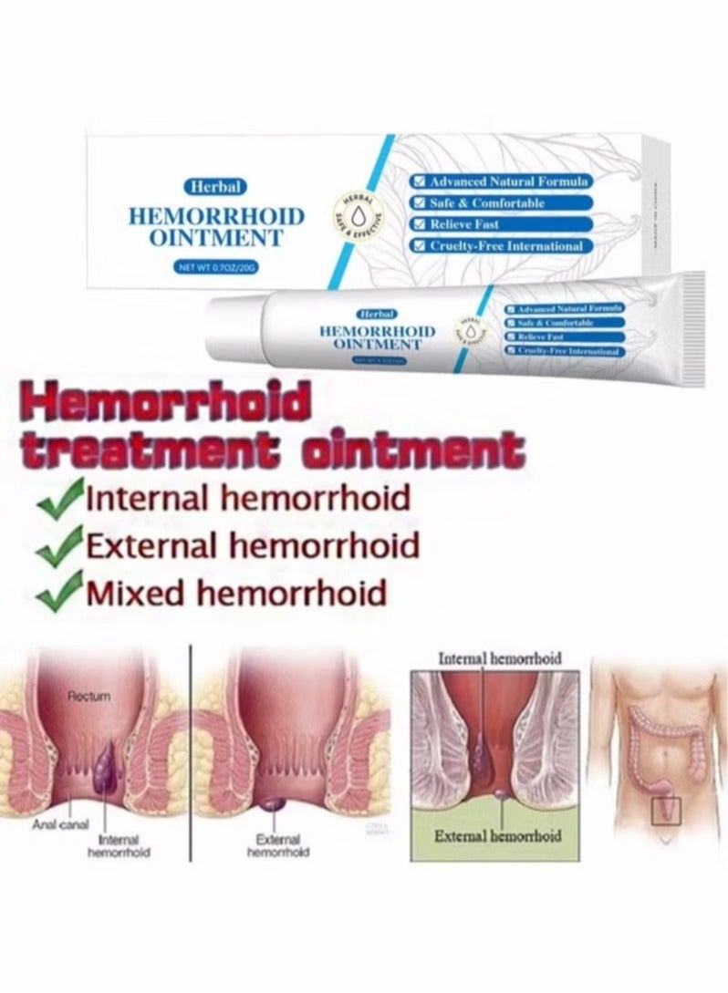 HEALMUSZ HEALMUSZ Hemorrhoid Treatment All Natural Fast Relief Hemorrhoid Cream Healing Formula, 0.7 Oz/20g Tube  - Image 3