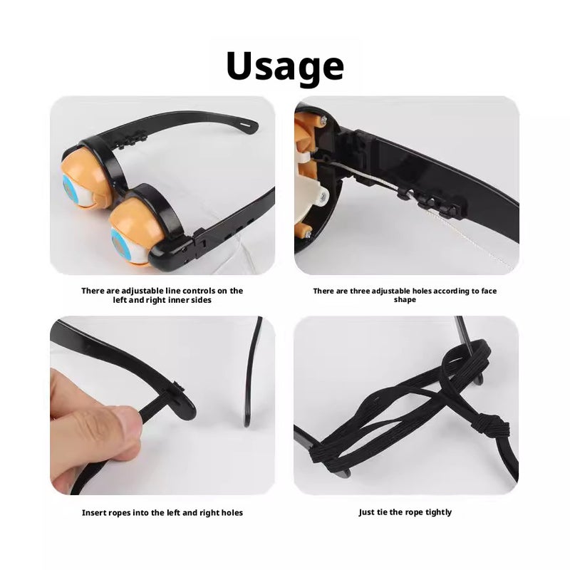 Funny Crazy Eyes Glasses for Kids Novelty Costume Accessories - Image 3