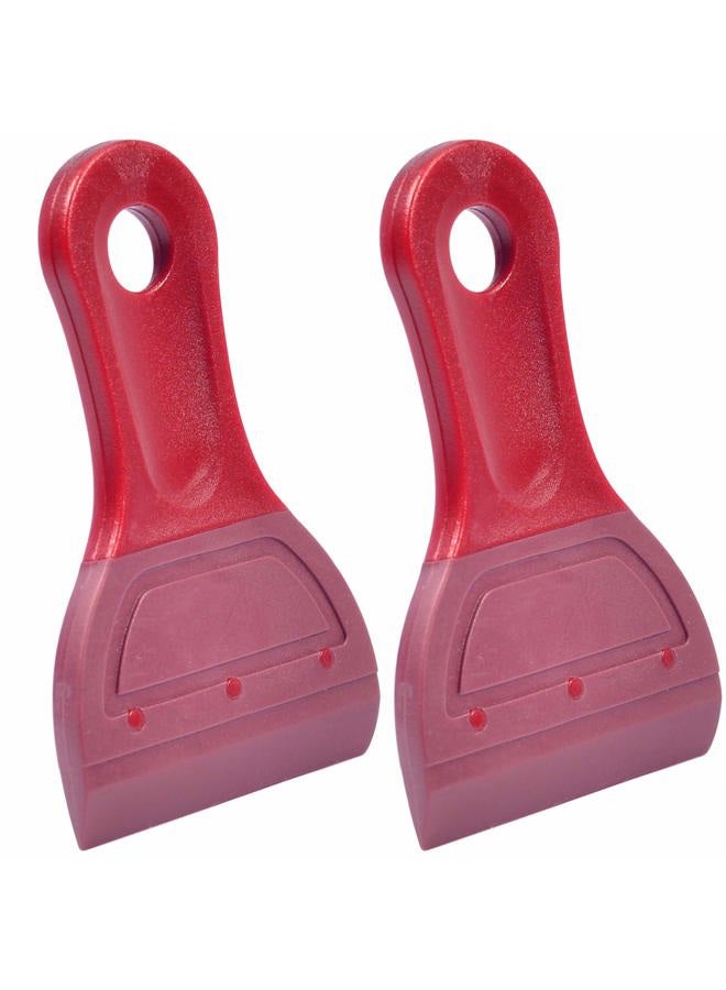 AHCHAY Small Squeegee Soft Rubber Blade 2.3 Inch Mini Size for Screen Printing, Chalk Paste or Ink, Self-Adhesive Vinyl, Desktop Screen Cleaning, Big Version, Pack of 2 - Image 1
