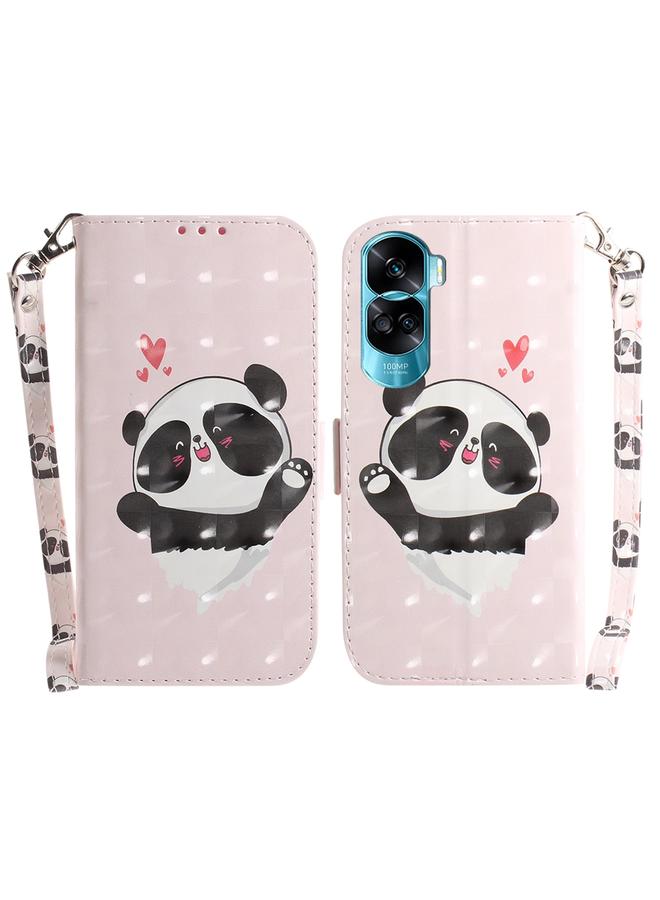 S-TOP Case For Honor 90 Lite 3D Colored Horizontal Flip Leather Phone Case - Image 1