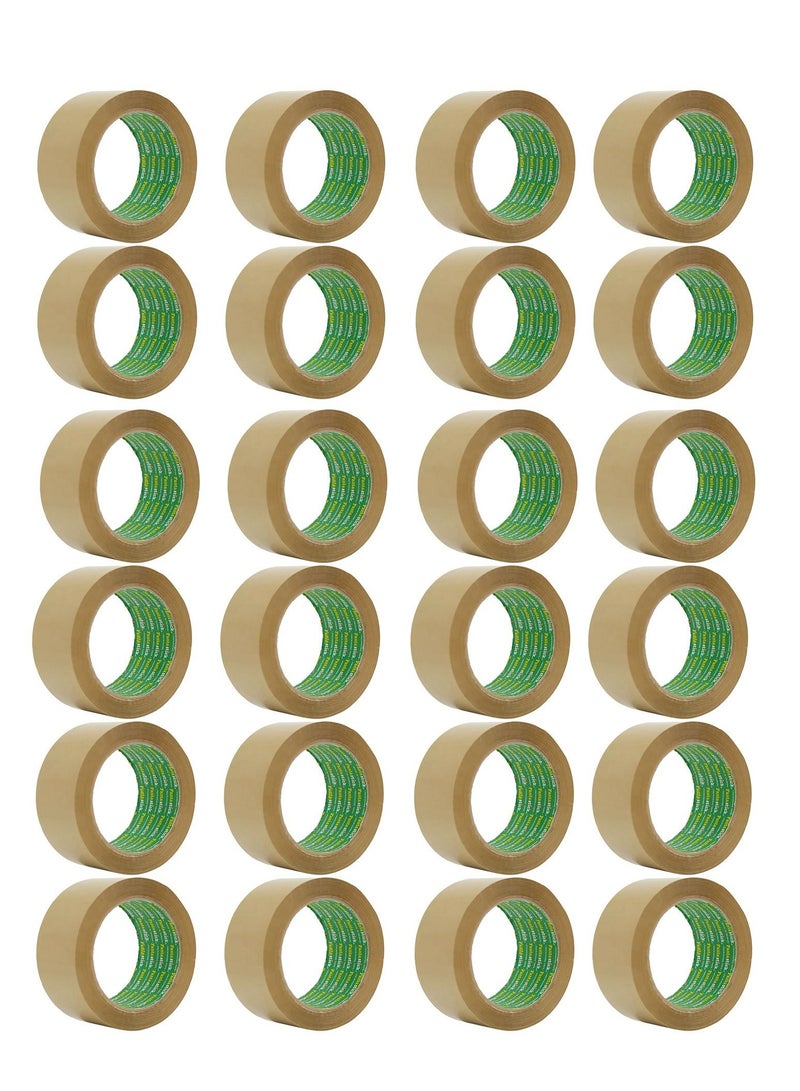 Fantastick 24-Piece Brown Two Inch Wide Packaging Tape 100 Yards Length  - Image 1