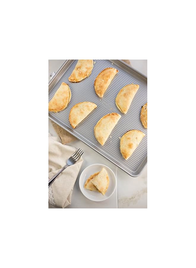 صينية خبز نصف صينية، صينية خبز مقاومة للالتواء وغير لاصقة، مصنوعة في الولايات المتحدة الأمريكية من الفولاذ الألومنيوم 17 1/4 × 12 1/4 × 1 - Image 2