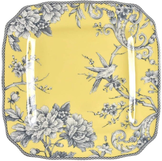 ADELAIDE YELLOW SQUARE DINNER PLATE REPLACEMENT 1 PIECE TOILE