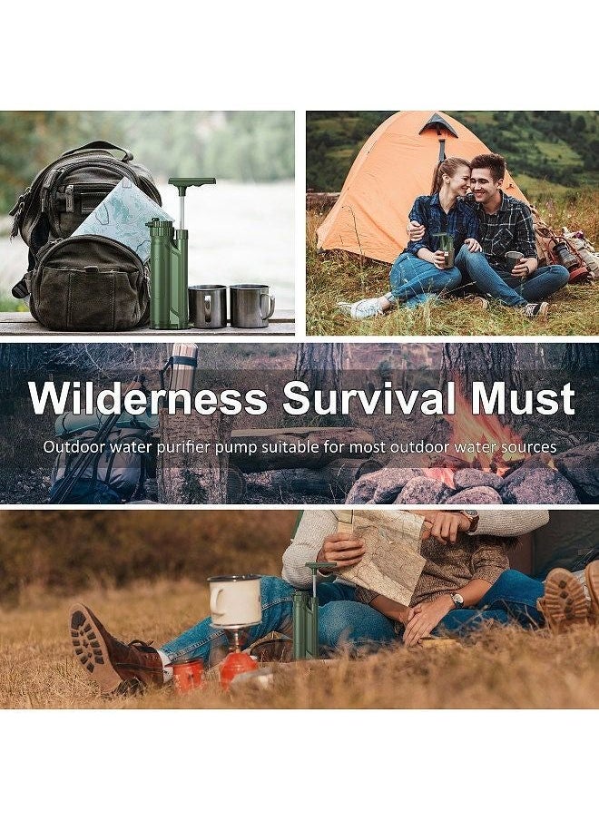 Generic - Portable Reverse Osmosis Water Filter Pump Outdoor Water Purification System Survial Gear for Camping Hiking Travel Emergency Preparedness - Image 1