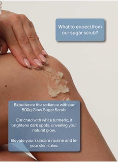 Khan El Kaser Body Scrub - Glow | 500g | Brightening and Exfoliating with White Turmeric  - Image 2