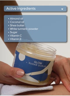 Khan El Kaser Body Scrub - Glow | 500g | Brightening and Exfoliating with White Turmeric  - Image 5