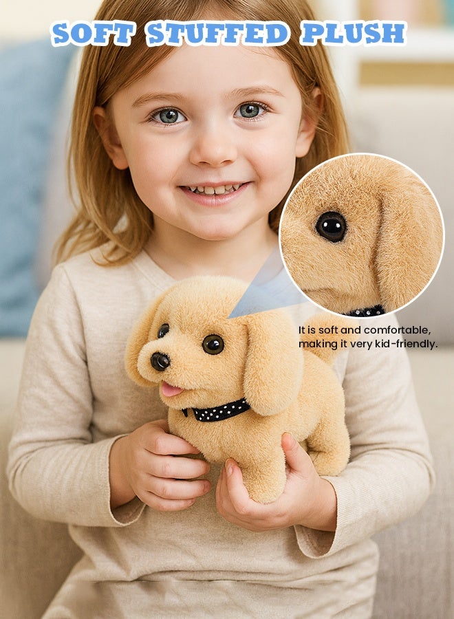 VUCATIN Stuffed Dog Robot Toy for Kids Interactive Pet Care Toys with Pet Cage Electronic Dog Grooming Toys Pretend Play Gifts for Girls Boy 3+ Years Old - Image 4