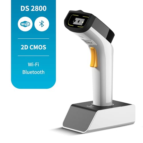 NETUM Wireless WiFi 2D Barcode Scanner Connect with TCP UDP Network Protocols Hands Free Automatic Sensing Bar Code Reader 1D 2D QR pdf417 Scan Gun Suitable for Inventory POS Industry DS2800 - Image 3