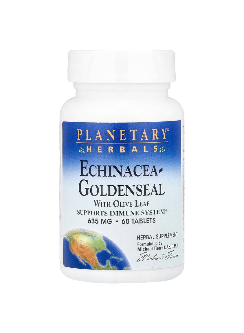 Echinacea-Goldenseal with Olive Leaf, 60 Tablets (317 mg per Tablet)