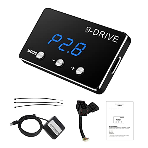 Qagea Throttle Response Controller 9 Drive Modes Smart Electronic Racing Accelerator Compatible with Ford F150 F250 Raptor Fusion Focus Grand Mondeo Ranger Transit Mazda 5 6 BT-50 CX-9 - Image 1