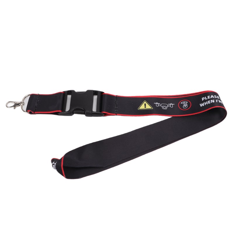 Hanging Holder Strap Remote Controller Safety Warning Neck Lanyard for FPV for Phantom 3/4Black Red - Image 2