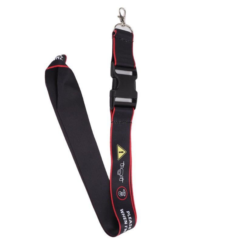 Hanging Holder Strap Remote Controller Safety Warning Neck Lanyard for FPV for Phantom 3/4Black Red - Image 4